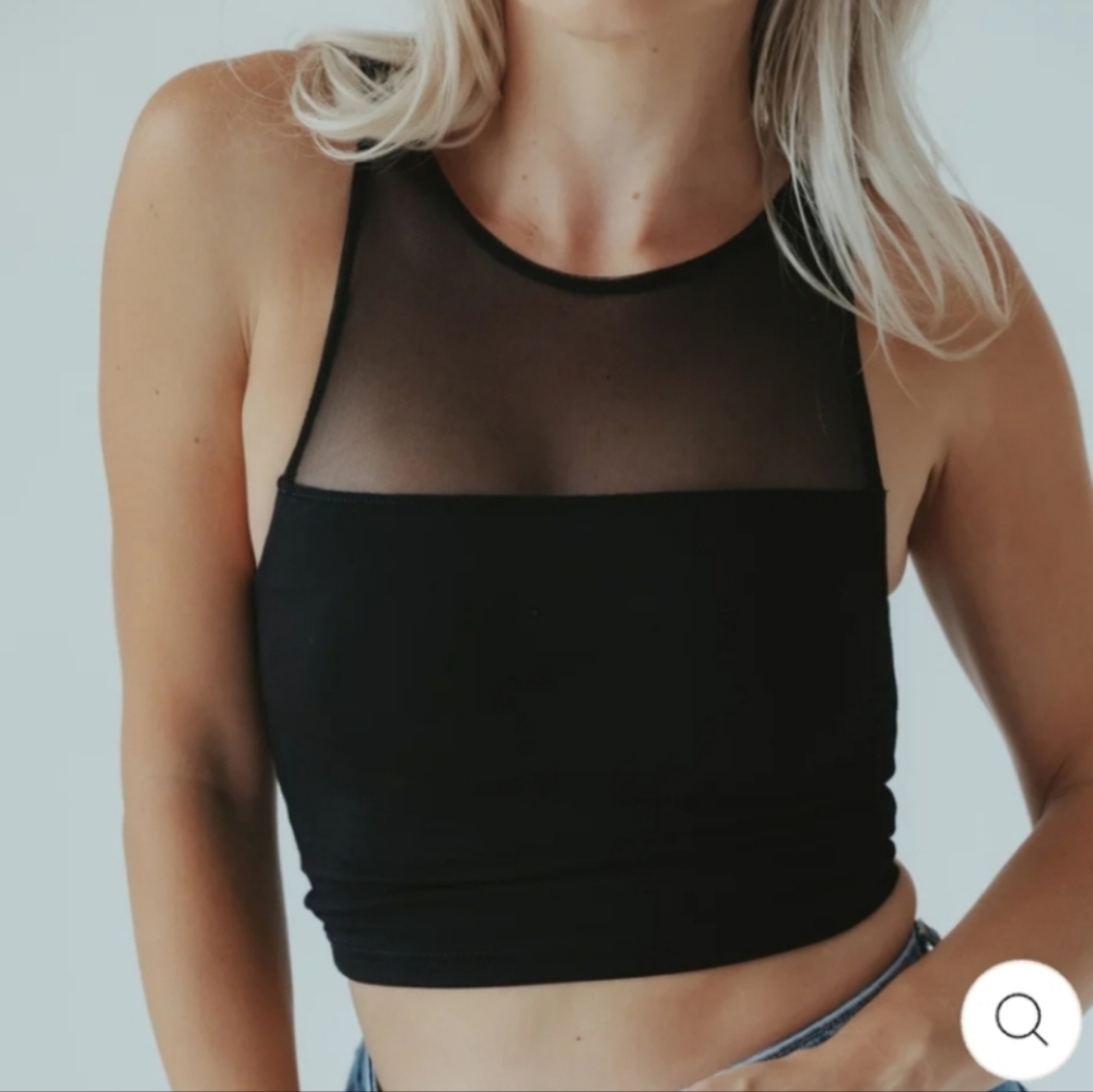 High Neck Mesh Brami
